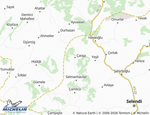Mappa MICHELIN Çanşa - ViaMichelin