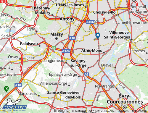 Mappa MICHELIN Chilly-Mazarin - ViaMichelin