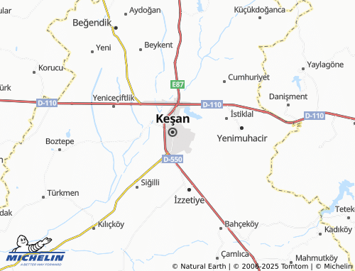 MICHELIN Yukarı Zaferiye map - ViaMichelin