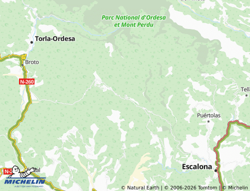MICHELIN Nerín map - ViaMichelin