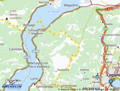 Kaart MICHELIN Veddasca - ViaMichelin