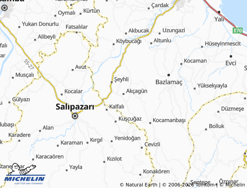 MICHELIN Akçagün map - ViaMichelin