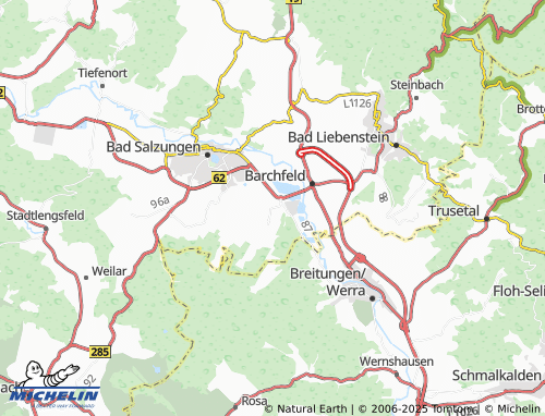 MICHELIN-Landkarte Immelborn - ViaMichelin