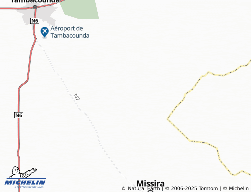 Carte MICHELIN Oundoundou Amadou Baba - ViaMichelin
