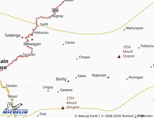 MICHELIN Chupac map - ViaMichelin