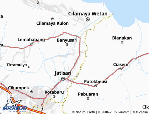 Mappa MICHELIN Cicinde Utara - ViaMichelin