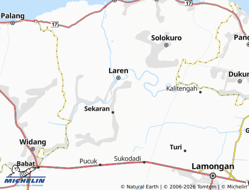 Mapa MICHELIN Kanugrahan - ViaMichelin