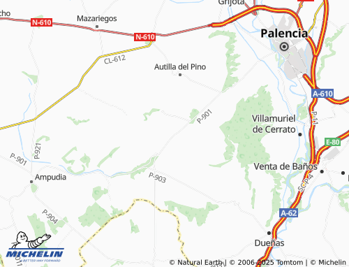 Mapa MICHELIN Paredes de Monte - ViaMichelin