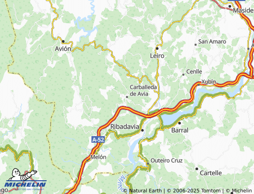 MICHELIN Carballeda de Avia map - ViaMichelin