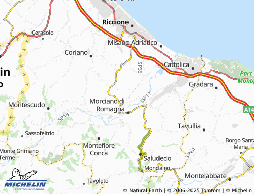 MICHELIN Sant'Andrea in Casale map - ViaMichelin
