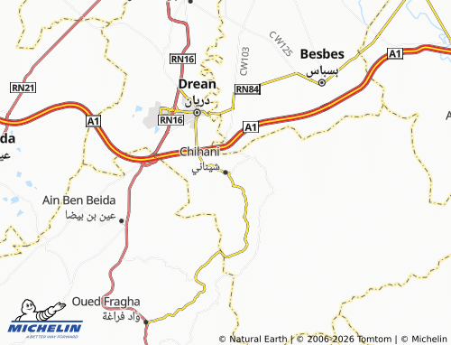 Mapa MICHELIN Sheenani - ViaMichelin