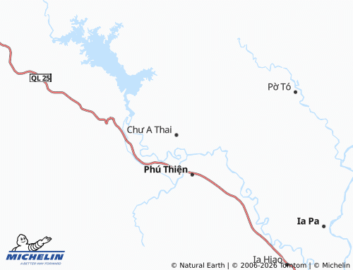 Mapa MICHELIN Chư A Thai - ViaMichelin
