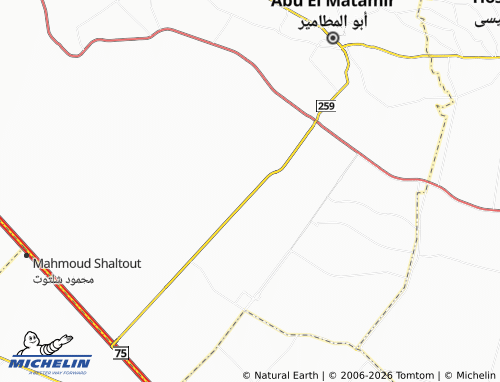 Mapa MICHELIN al-Shaheed Rizq Darweesh wa-Shuhrataha al-Sadisah Budhour wa-Koum Ambou - ViaMichelin