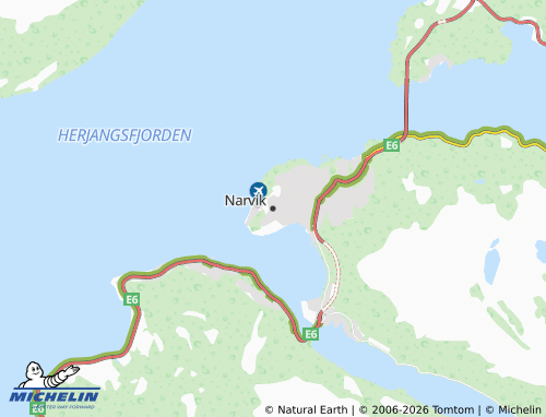 MICHELIN-Landkarte Narvik - ViaMichelin