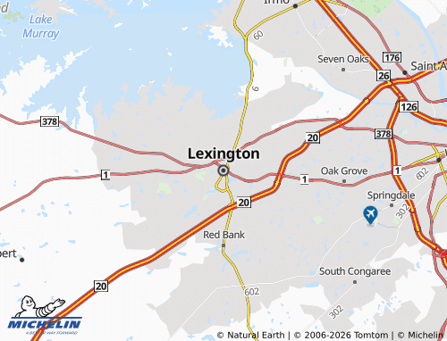 Carte MICHELIN Lexington - ViaMichelin