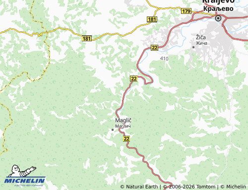 Mapa MICHELIN Bogutovac - ViaMichelin