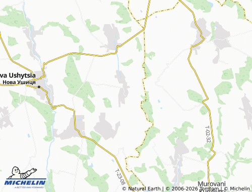 MICHELIN Shcherbivtsi map - ViaMichelin