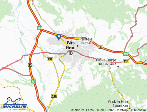 Mapa MICHELIN Palilula - ViaMichelin