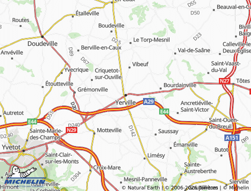 Mapa MICHELIN Yerville - ViaMichelin