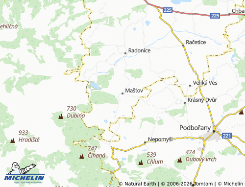 Mappa MICHELIN Mašťov - ViaMichelin