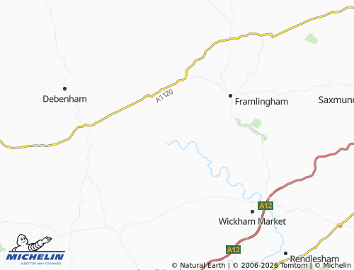 Carte MICHELIN Brandeston - ViaMichelin
