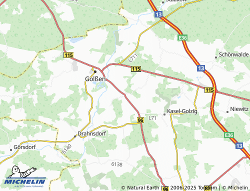 MICHELIN Zützen map - ViaMichelin