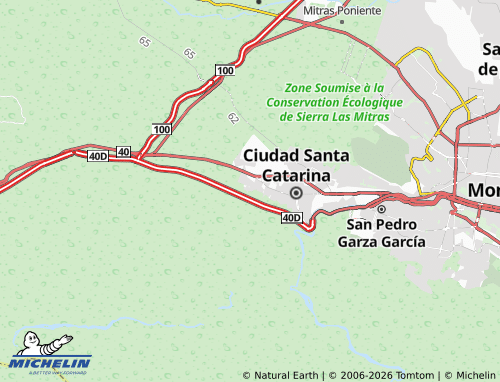 Kaart MICHELIN Privadas Las Catarinas - ViaMichelin