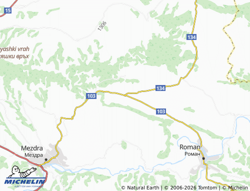 MICHELIN-Landkarte Gorna Beshovitsa - ViaMichelin