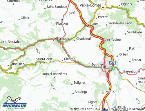 Mappa MICHELIN Pardines - ViaMichelin
