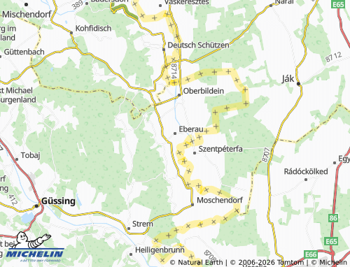 MICHELIN Eberau map - ViaMichelin