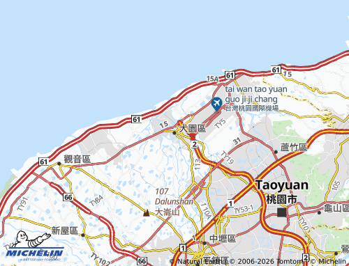 MICHELIN Dayuan District map - ViaMichelin