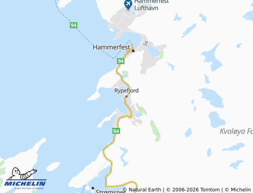 Mappa MICHELIN Rypefjord - ViaMichelin
