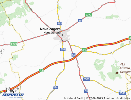 MICHELIN Ezero map - ViaMichelin