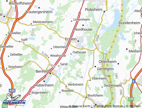 Mapa MICHELIN Osthouse - ViaMichelin