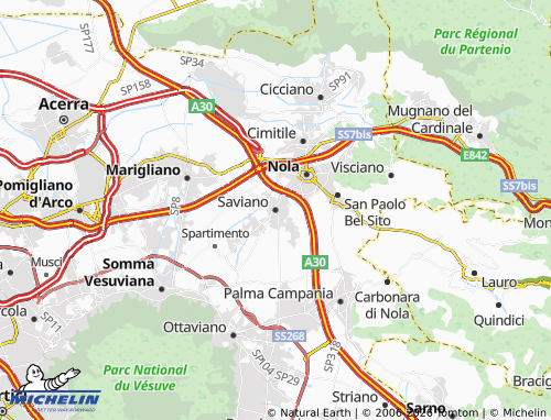 MICHELIN-Landkarte Saviano - ViaMichelin