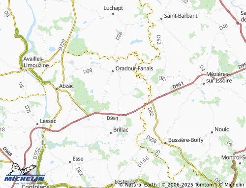 Mapa MICHELIN Les Champs - ViaMichelin