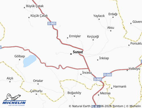 Mapa MICHELIN Susuz - ViaMichelin