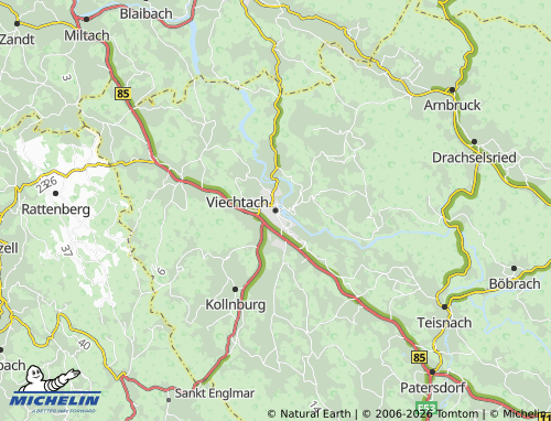 MICHELIN Viechtach map - ViaMichelin
