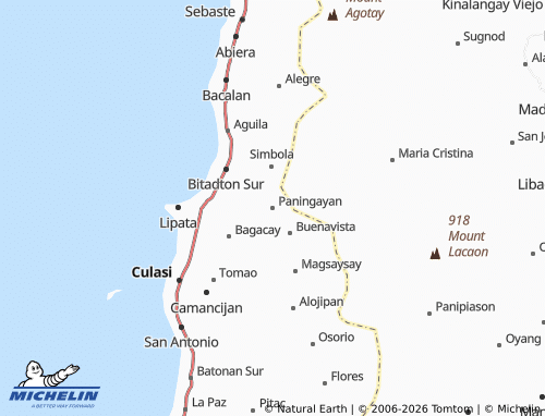 MICHELIN Paningayan map - ViaMichelin