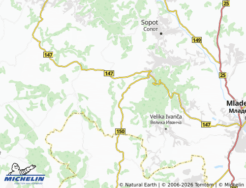 Carte MICHELIN Rogača - ViaMichelin