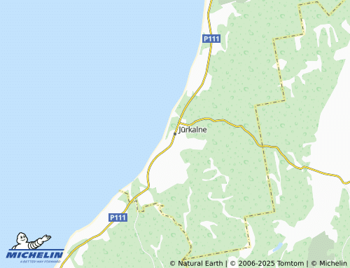 MICHELIN Jūrkalnes pagasts map - ViaMichelin