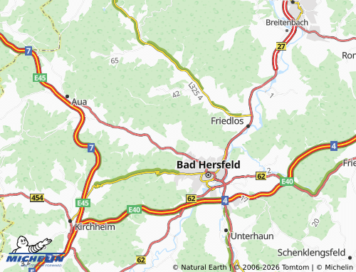 MICHELIN Heenes map - ViaMichelin