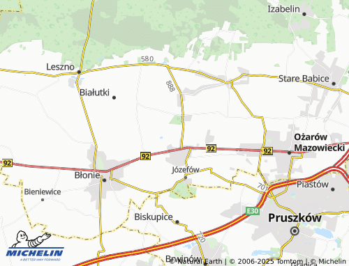 MICHELIN Orły map - ViaMichelin