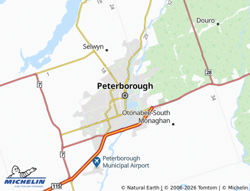 Carte MICHELIN Peterborough - ViaMichelin