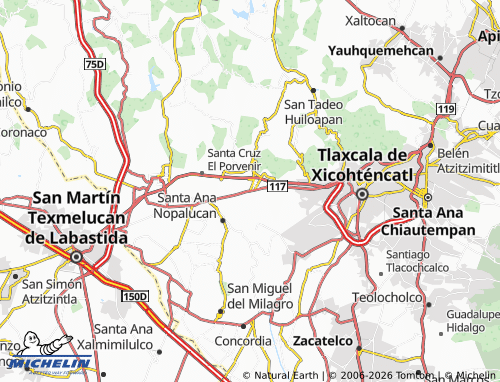 Mappa MICHELIN San Jorge Tezoquipan - ViaMichelin