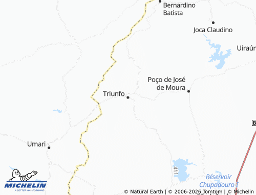 MICHELIN Triunfo map - ViaMichelin