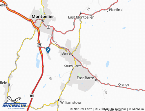 Mapa MICHELIN Barre - ViaMichelin