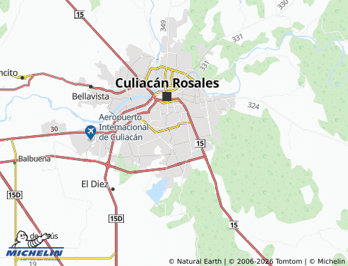MICHELIN-Landkarte República Mexicana - ViaMichelin