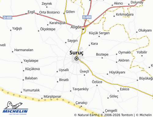 MICHELIN Suruc map - ViaMichelin