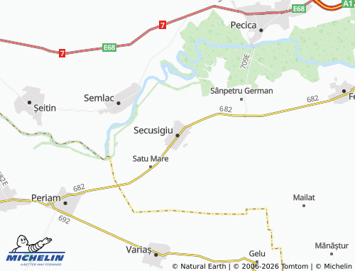 MICHELIN-Landkarte Sekeschut - ViaMichelin